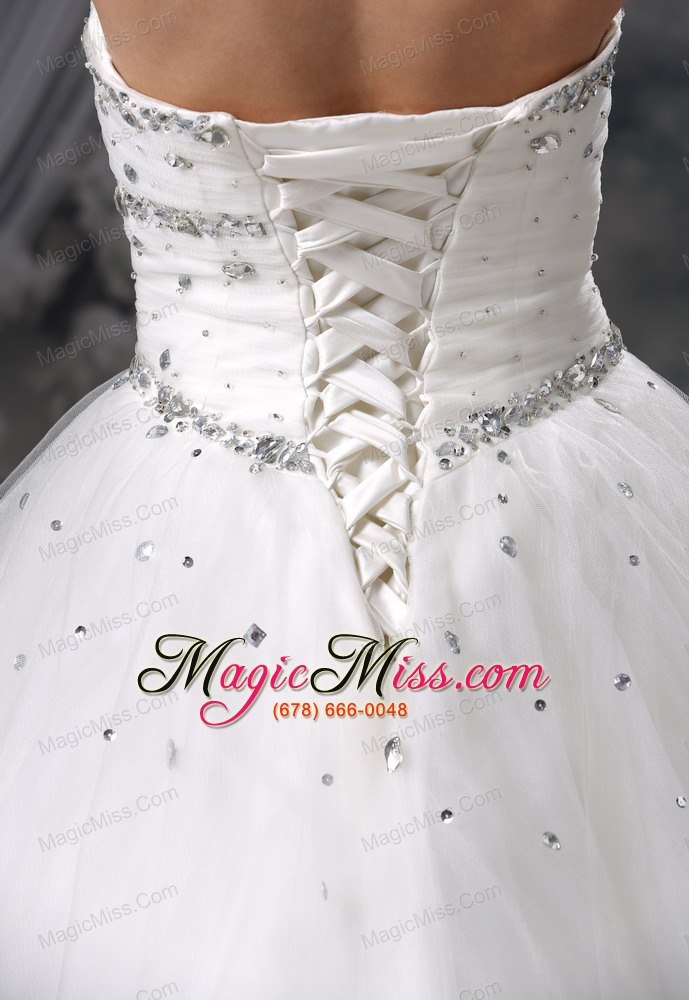 wholesale logan iowa beaded decorate bodice ball gown wedding dress for 2013 tulle floor-length