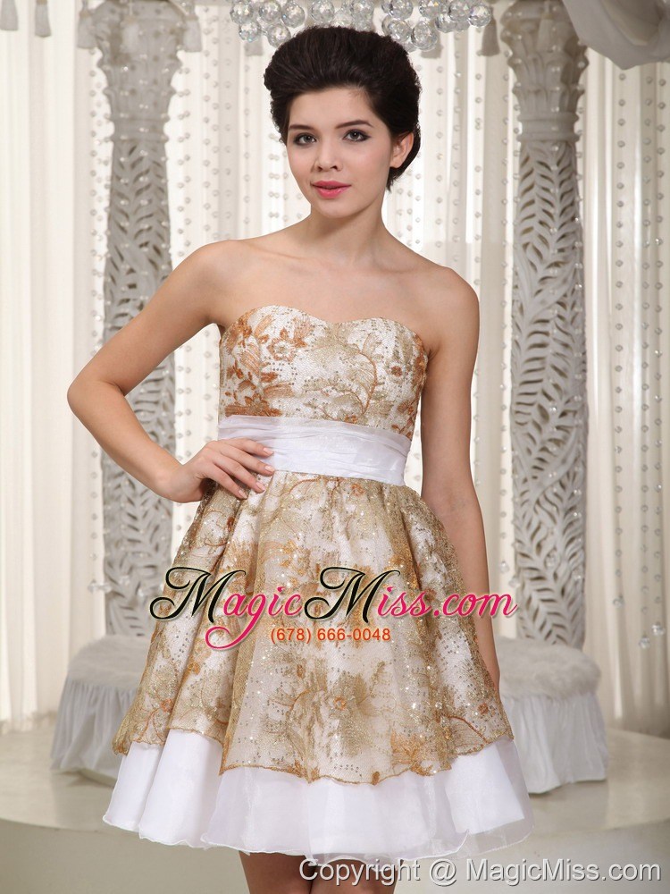 wholesale colorful a-line / pricess sweetheart mini-length special fabric sash prom / homecoming dress