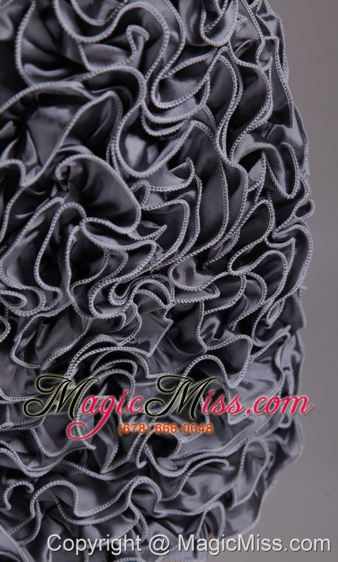 wholesale grey column / sheath one shoulder mini-length taffeta sequins prom / homecoming dress
