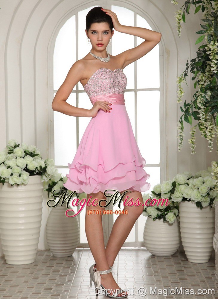 wholesale sweetheart beaded for 2013 bbay pink cocktail / homecoming dress in southaven
