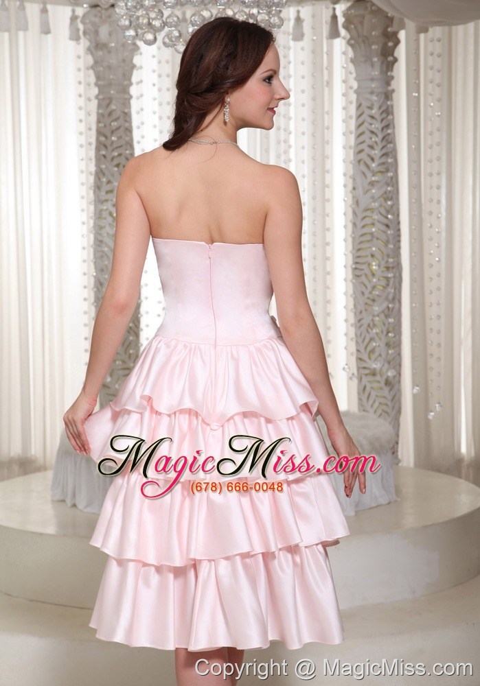 wholesale wholesale empire ruffles layered homecoming dress with tea-length