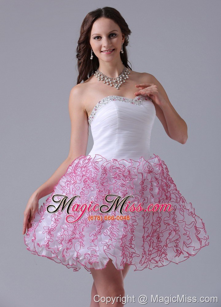 wholesale stylish a-line ruffles sweetheart prom cocktail dress with ruch and beading decorate bust in berlin connecticut