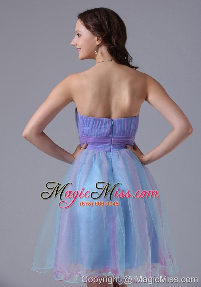 wholesale iowa city multi-color sweetheart prom cocktail dress with appliques and ruch in 2013