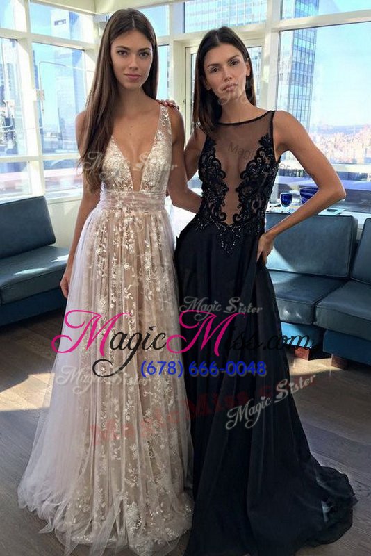 wholesale classical champagne prom dress prom and party and for with lace v-neck sleeveless backless