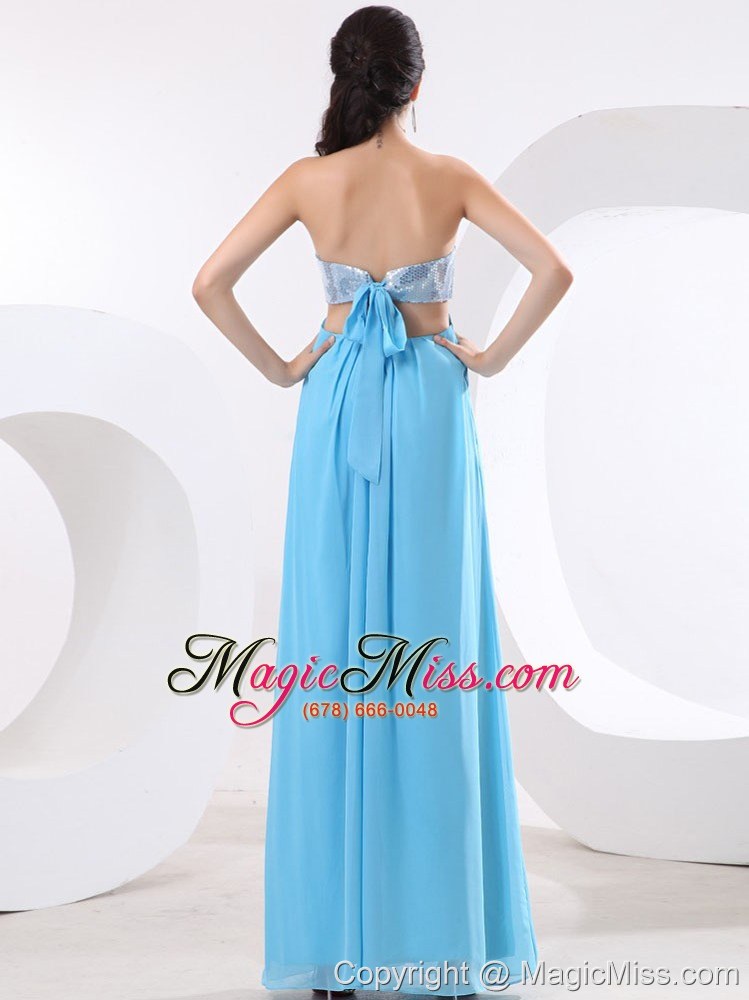 wholesale special prom dress with sequin bodice high slit and floor-length