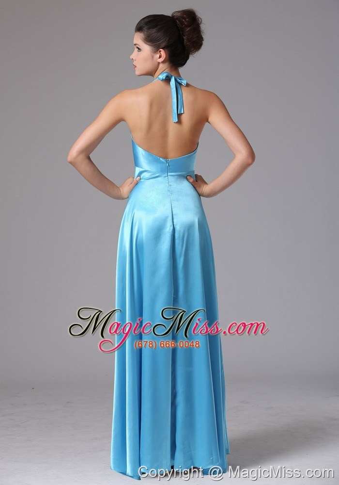 wholesale stylish custom made baby blue halter 2013 prom dress in new britain connecticut