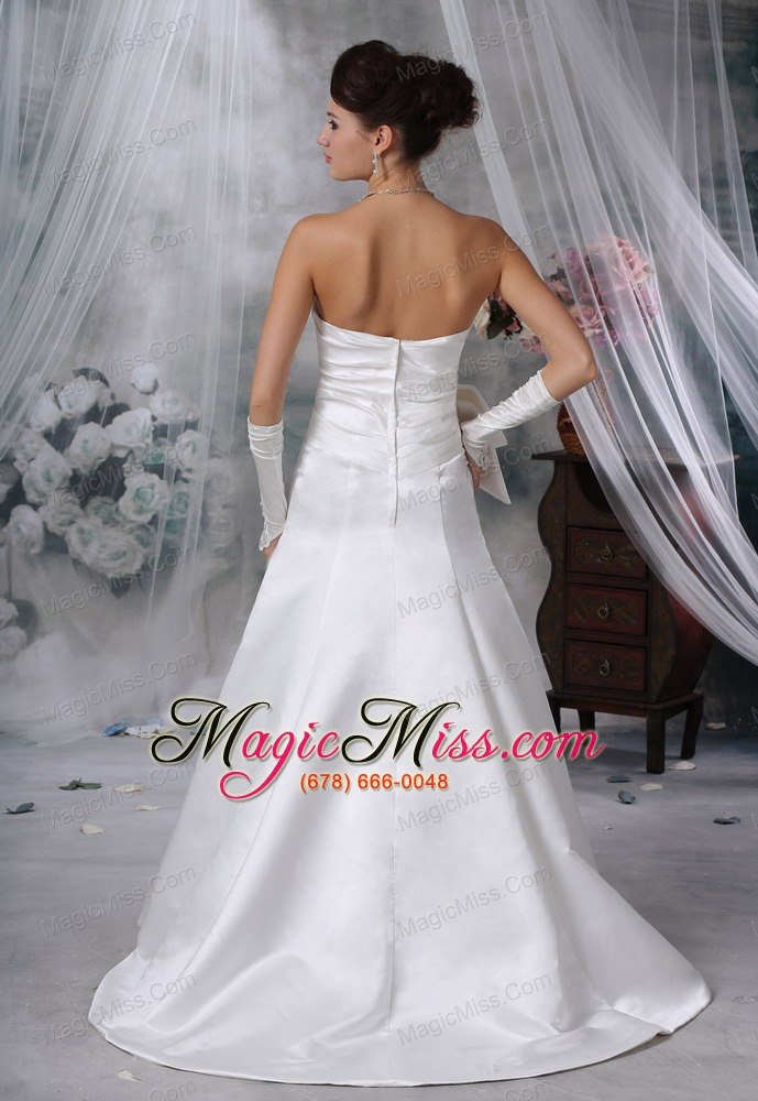 wholesale west des moines iowa appliques with beading satin brush train 2013 wedding dress for new style