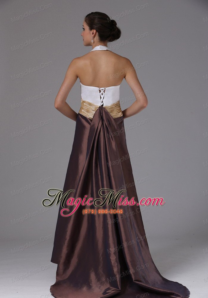 wholesale halter and ruched in barstow california for 2013 evening dress clorful brush train