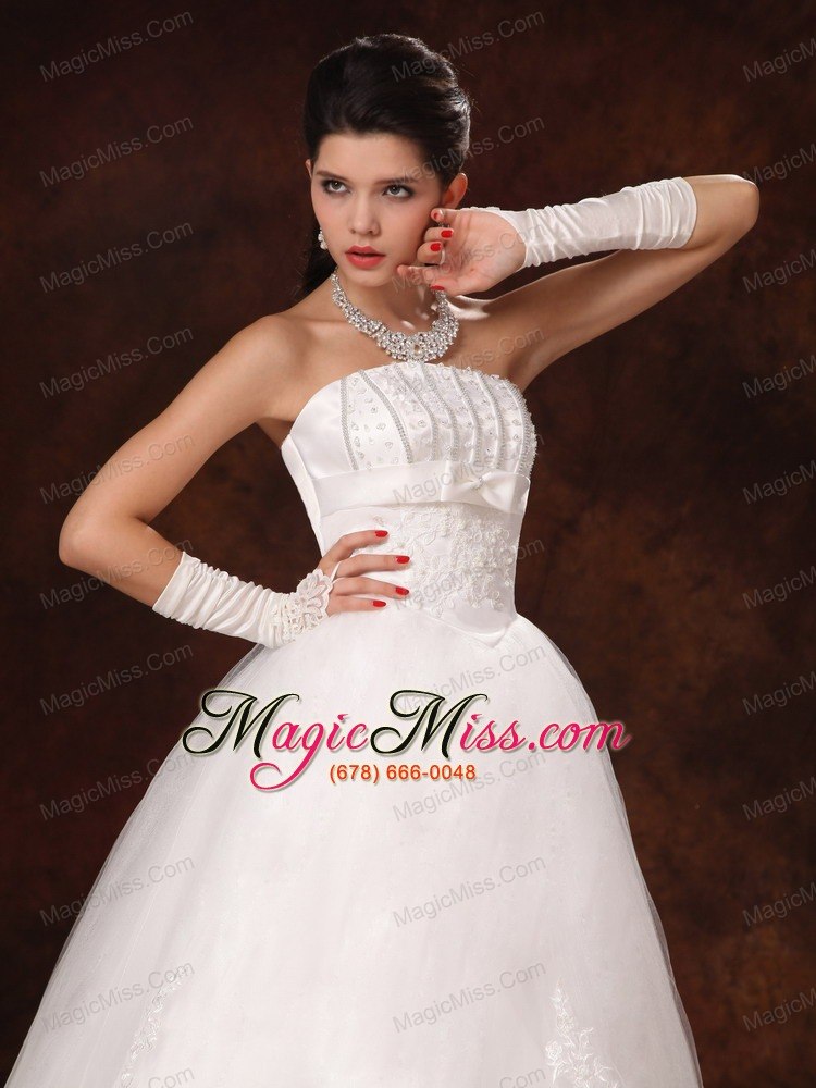wholesale custom made strapless floor-length with beading for 2013 new style wedding dress in biloxi