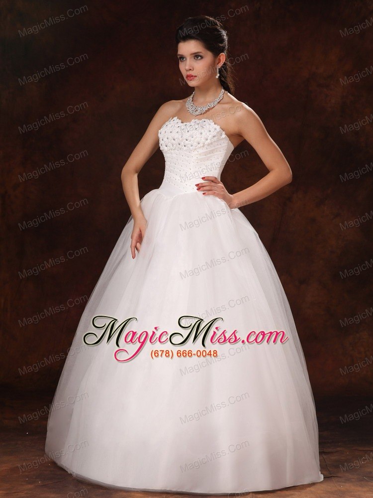 wholesale beaded a-line sweetheart designer organza new style 2013 wedding dress for customize