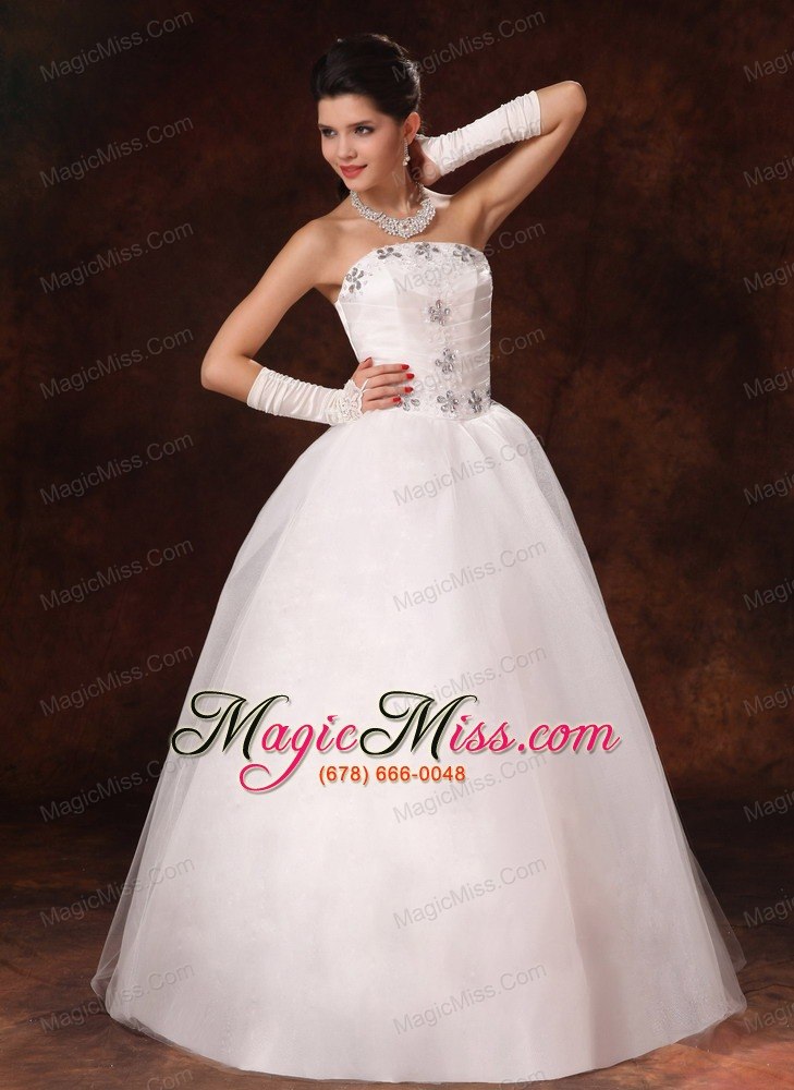 wholesale 2013 new styles beaded strapless a-line floor-length customize wedding dress
