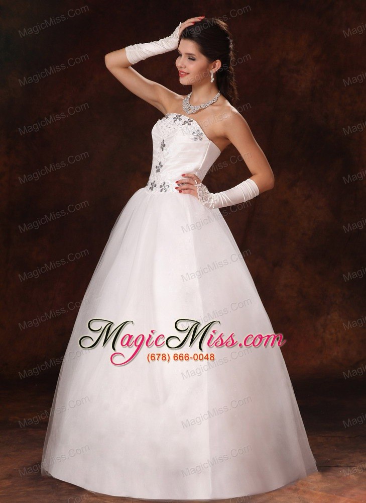 wholesale 2013 new styles beaded strapless a-line floor-length customize wedding dress