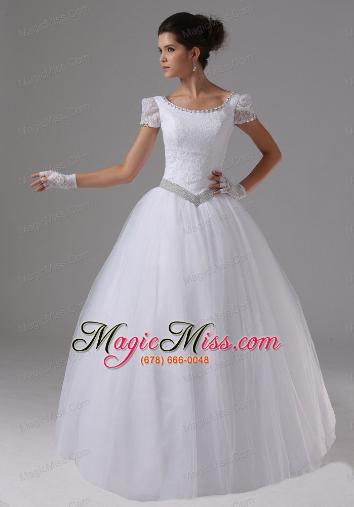 wholesale scoop for 2013 wedding dress short sleeves ball gown lace in anaheim california