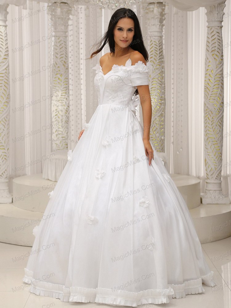 wholesale ball gown and off the shoulder wedding dress appliques customize for church