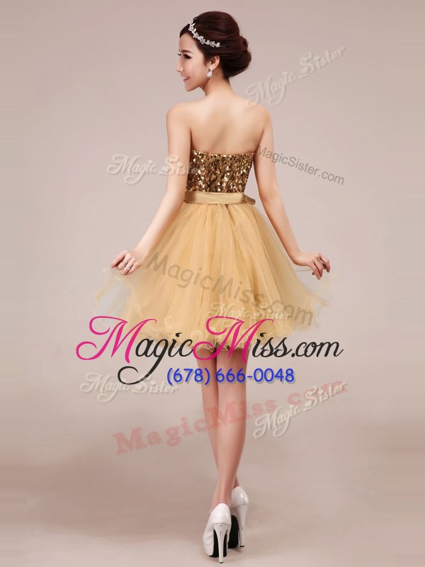 wholesale exceptional strapless sleeveless chiffon prom dresses beading and sashes|ribbons zipper