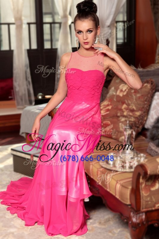 wholesale hot selling scoop sleeveless zipper ankle length ruching homecoming dress online