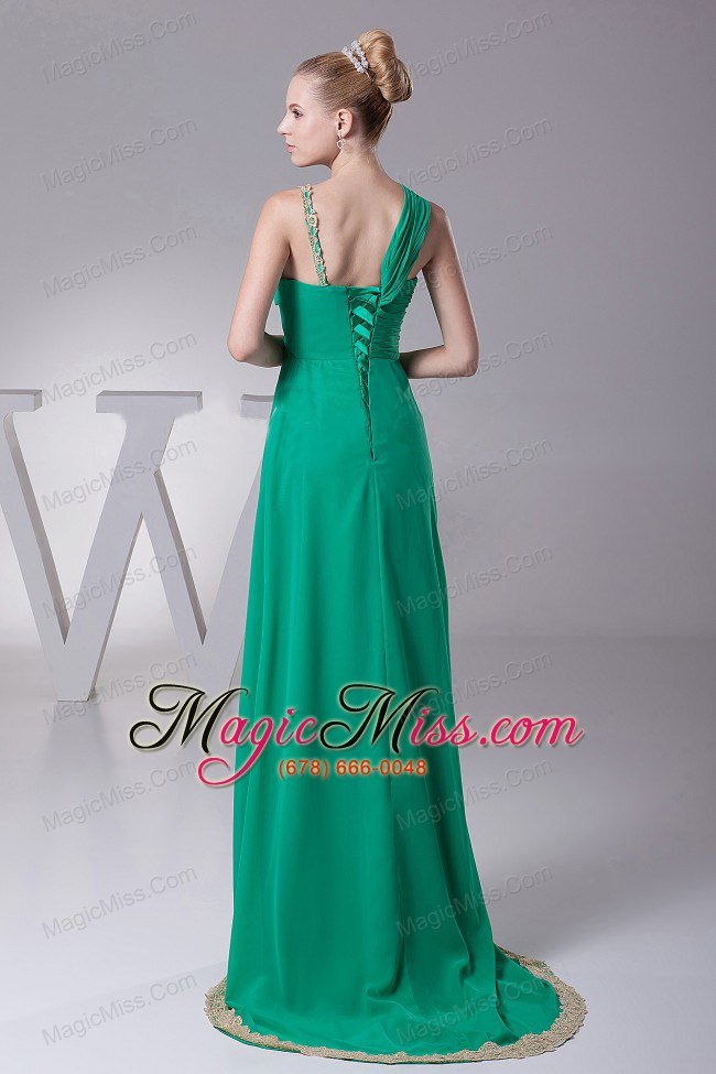 wholesale turquoise and hand made flowers for 2013 prom dress with lace decorate