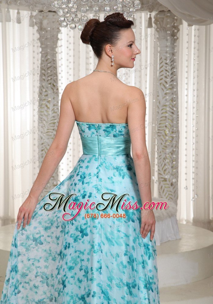 wholesale 2013 empire printing prom dress for formal with sweetheart floor-length