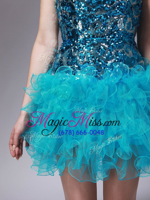 wholesale best selling sleeveless beading and ruffles zipper evening party dresses