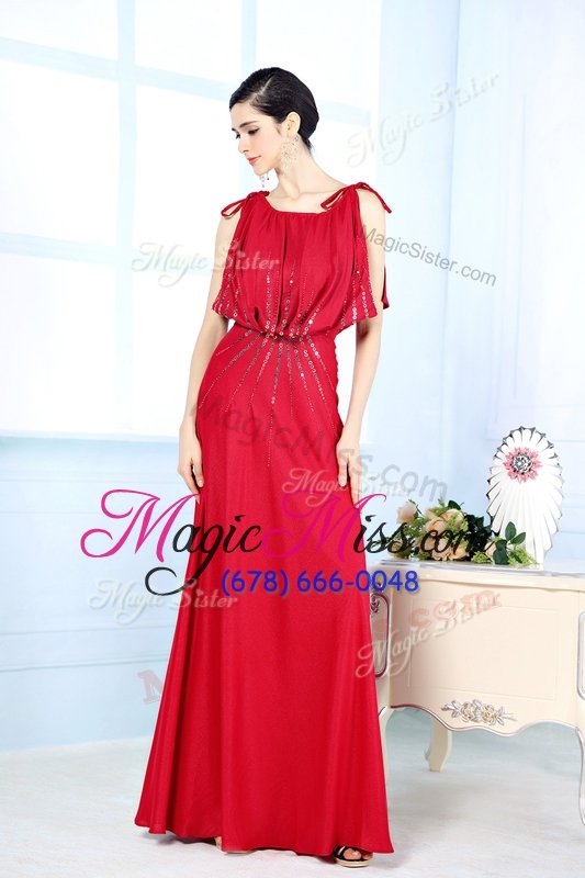 wholesale designer scoop sleeveless satin junior homecoming dress beading side zipper
