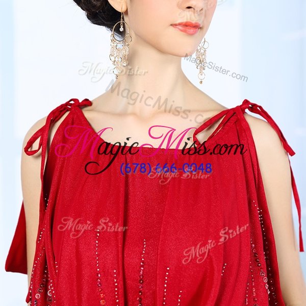 wholesale designer scoop sleeveless satin junior homecoming dress beading side zipper