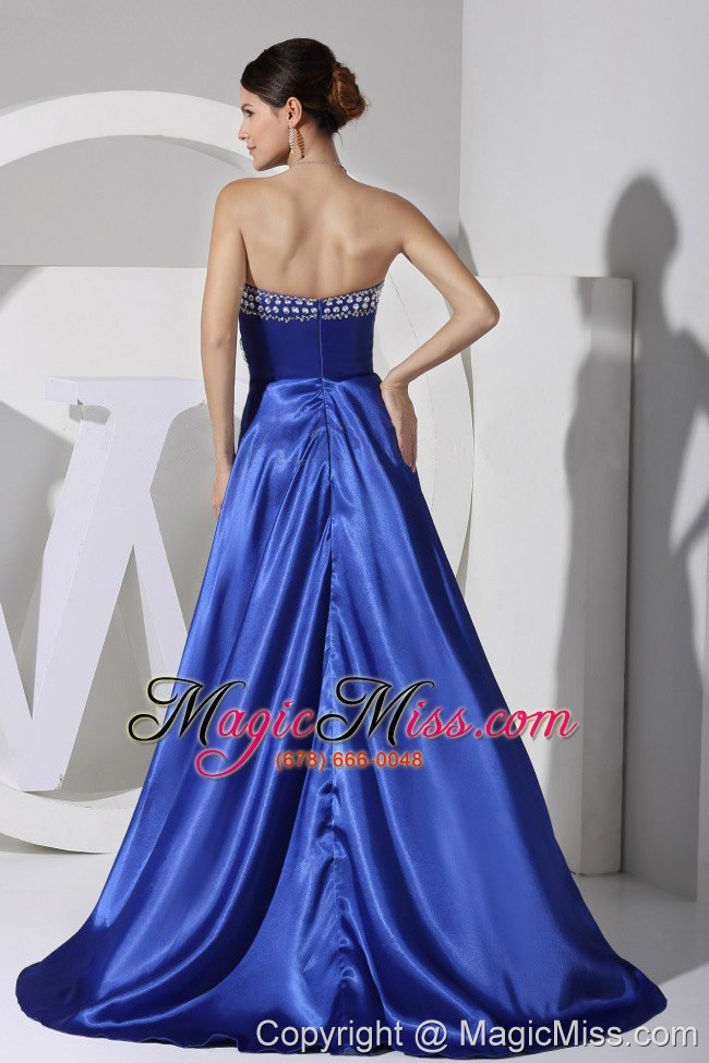 wholesale beading decorate bust sweetheart neckline high-low 2013 prom dress