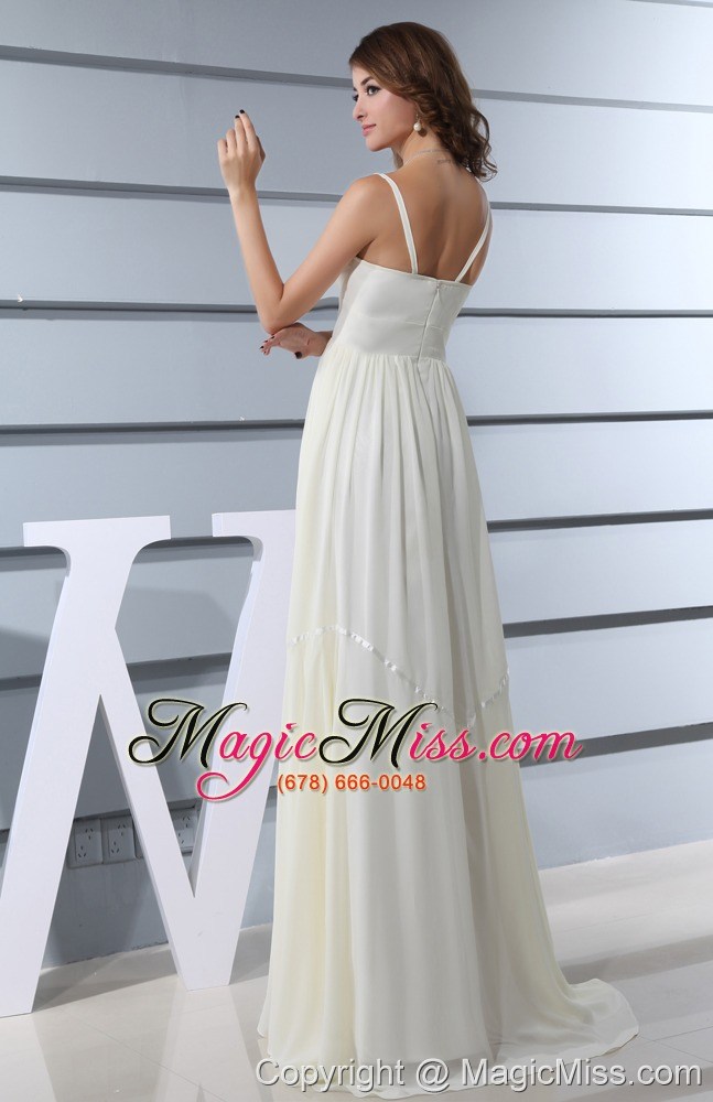wholesale spaghetti straps empire long prom dress