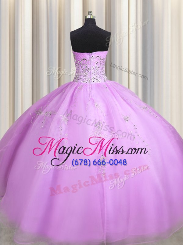 wholesale exquisite floor length ball gowns sleeveless lavender sweet 16 dresses zipper