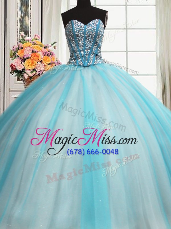 wholesale visible boning beaded bodice multi-color sleeveless beading and ruffled layers floor length quinceanera dresses
