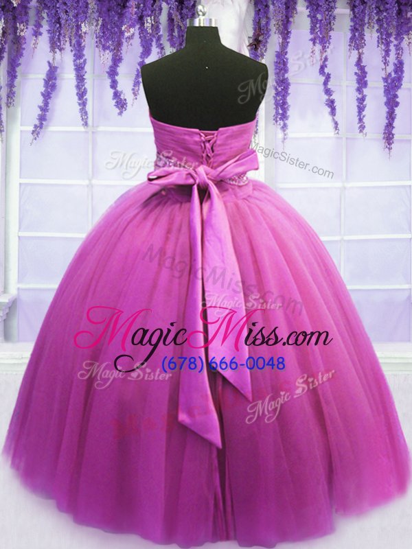 wholesale high end sweetheart sleeveless lace up sweet 16 quinceanera dress lilac tulle