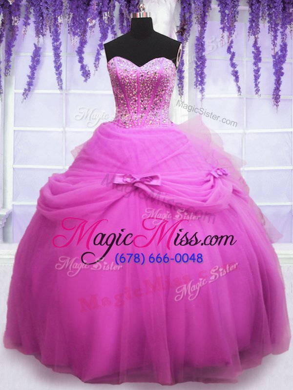 wholesale sexy three piece lilac sleeveless tulle lace up sweet 16 dress for military ball and sweet 16 and quinceanera