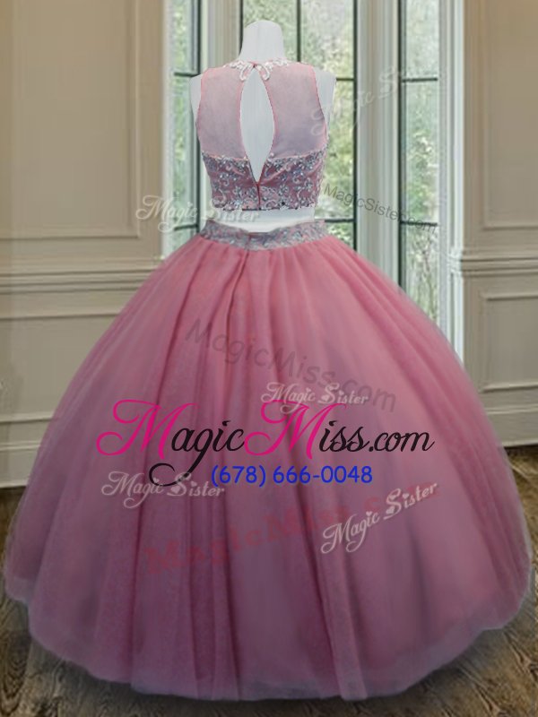 wholesale scoop sleeveless ruffled layers and sashes|ribbons zipper ball gown prom dress