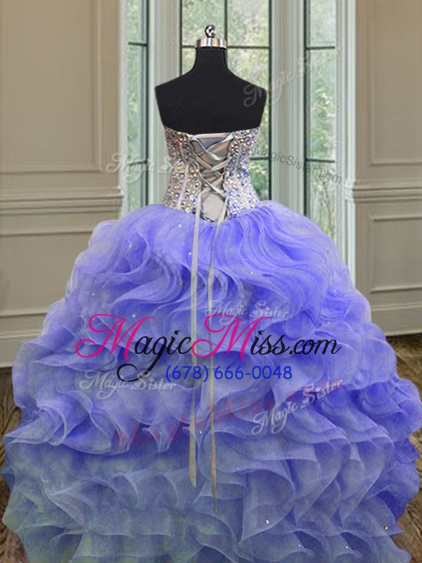wholesale floor length ball gowns sleeveless lavender quince ball gowns lace up