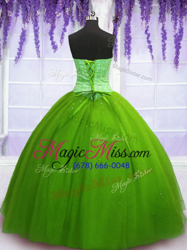 wholesale best beading quinceanera dresses lace up sleeveless floor length