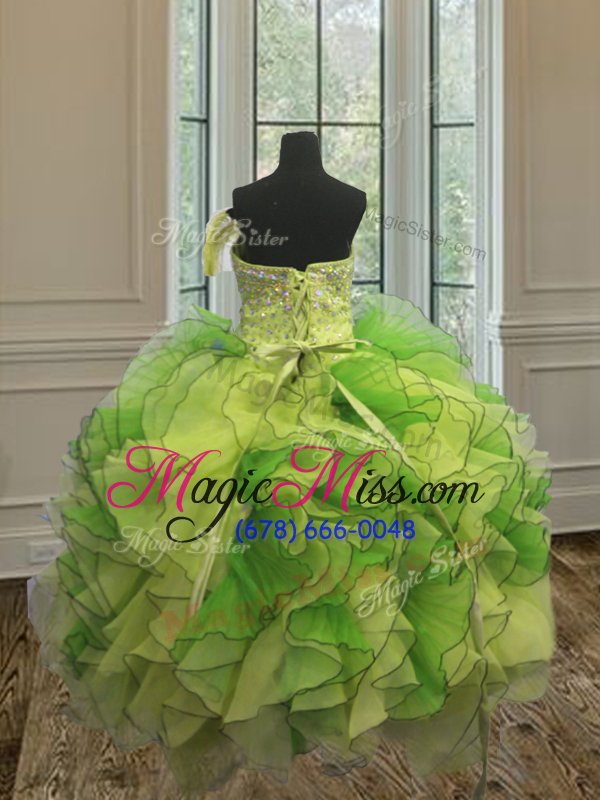 wholesale fabulous floor length multi-color 15 quinceanera dress strapless sleeveless lace up
