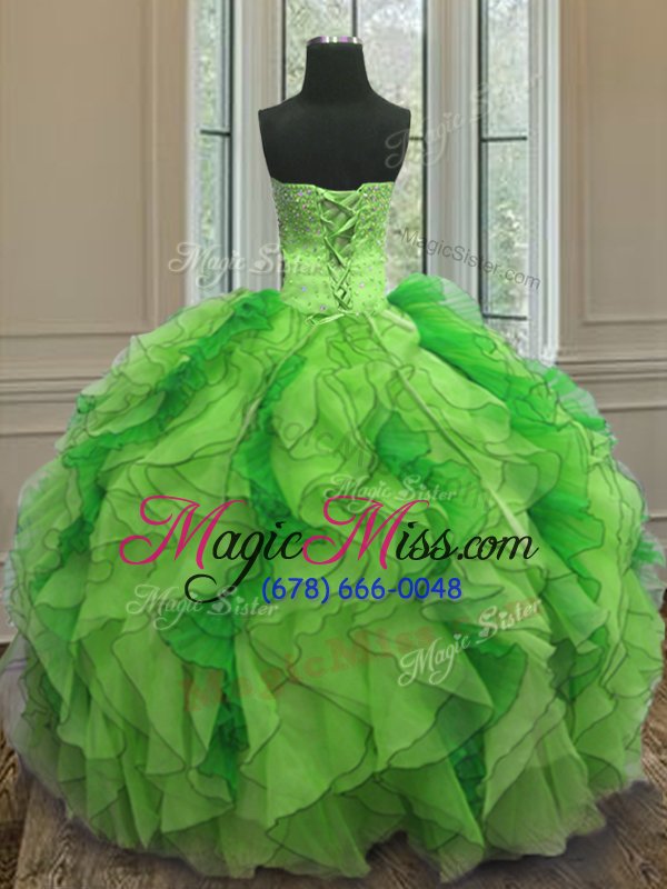 wholesale charming floor length lace up vestidos de quinceanera multi-color and in for military ball and sweet 16 and quinceanera with beading and ruffles