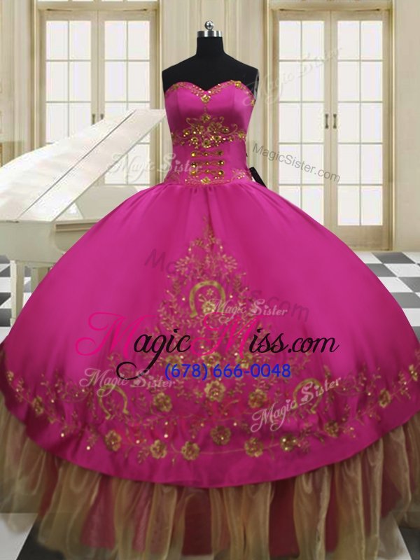 wholesale top selling taffeta sleeveless floor length quince ball gowns and beading and embroidery