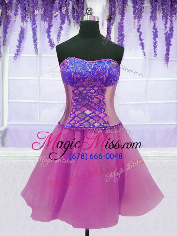 wholesale colorful four piece lilac organza lace up sweetheart sleeveless floor length quinceanera gown appliques and embroidery