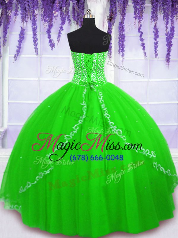 wholesale suitable floor length lace up 15 quinceanera dress for military ball and sweet 16 and quinceanera with beading