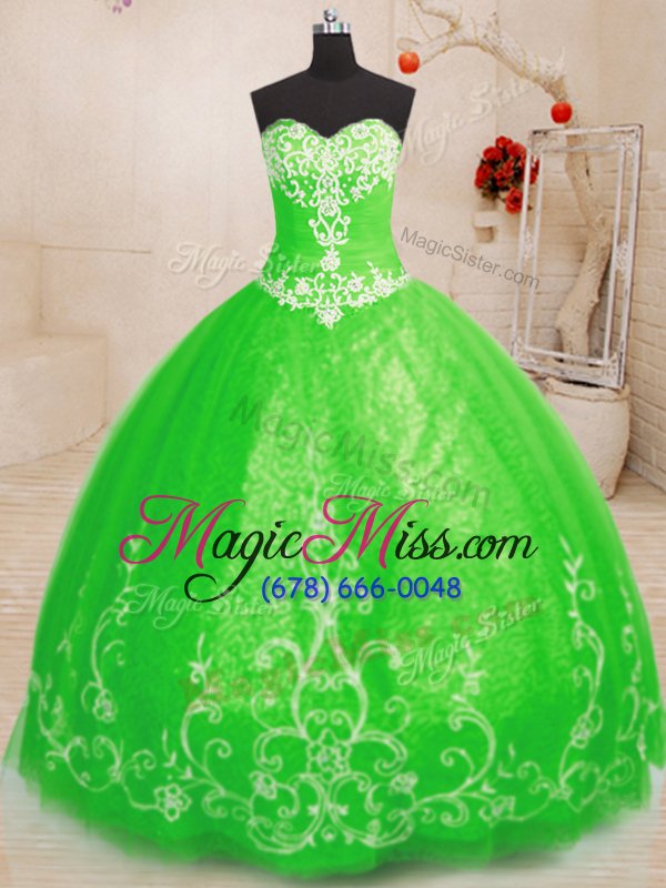 wholesale quinceanera dress military ball and sweet 16 and quinceanera and for with beading and appliques sweetheart sleeveless lace up