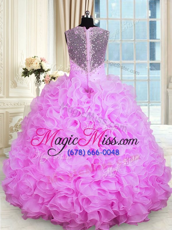 wholesale customized floor length rose pink ball gown prom dress sweetheart sleeveless zipper