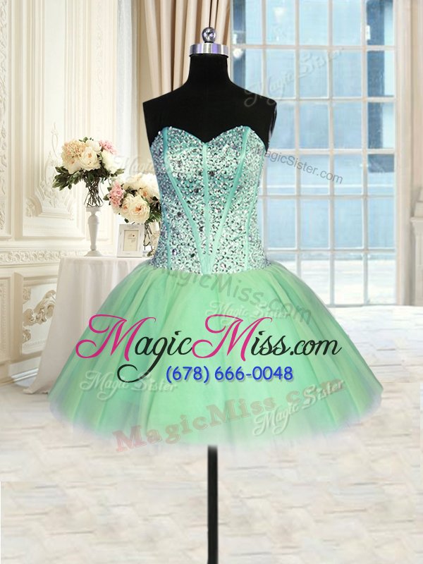 wholesale great three piece lace up sweetheart beading vestidos de quinceanera tulle sleeveless