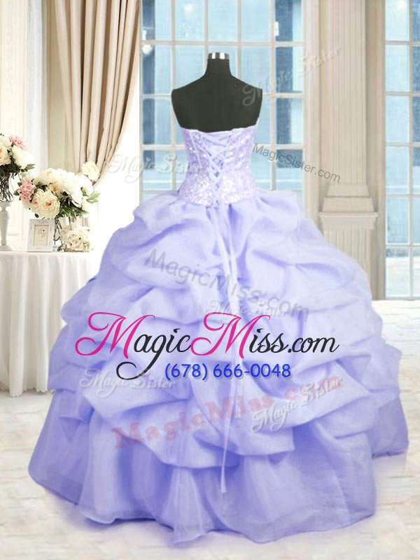wholesale superior lavender sweet 16 quinceanera dress military ball and sweet 16 and quinceanera and for with beading and ruffles sweetheart sleeveless lace up