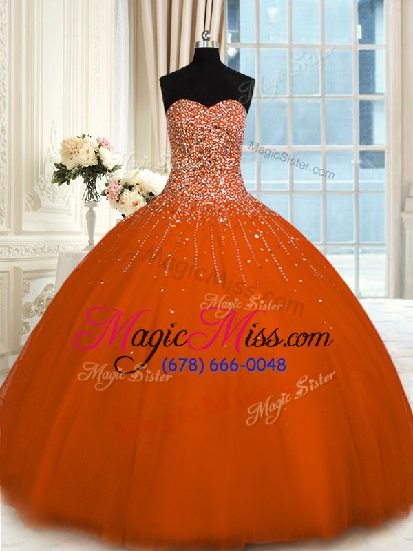wholesale best selling tulle sleeveless floor length quinceanera dress and beading