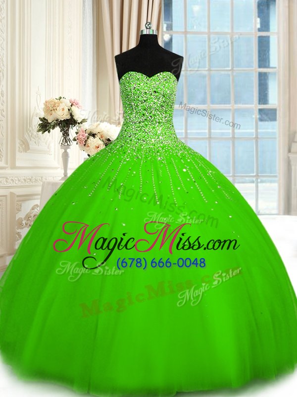 wholesale sexy sleeveless tulle lace up 15 quinceanera dress for military ball and sweet 16 and quinceanera