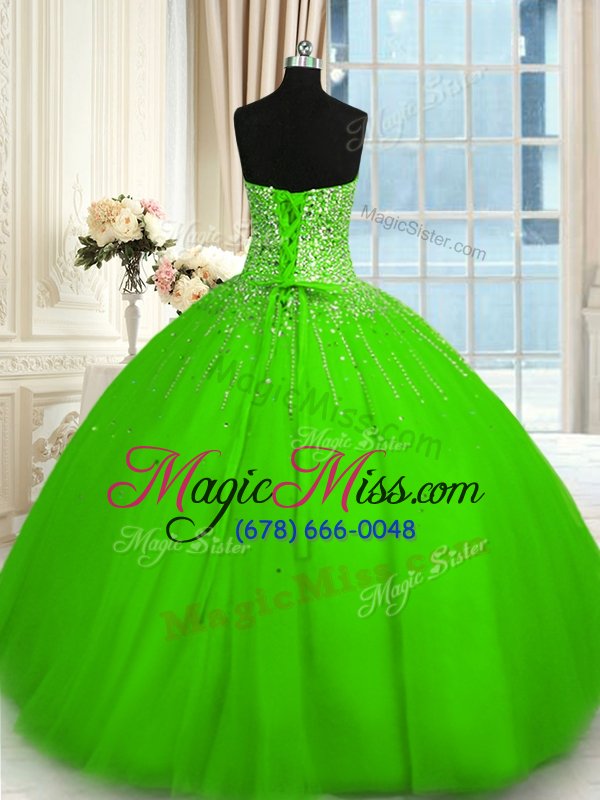 wholesale sexy sleeveless tulle lace up 15 quinceanera dress for military ball and sweet 16 and quinceanera
