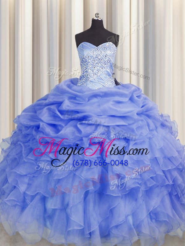 wholesale fantastic sleeveless beading and ruffles lace up sweet 16 quinceanera dress