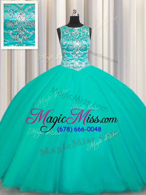 wholesale custom designed scoop sleeveless appliques lace up 15 quinceanera dress