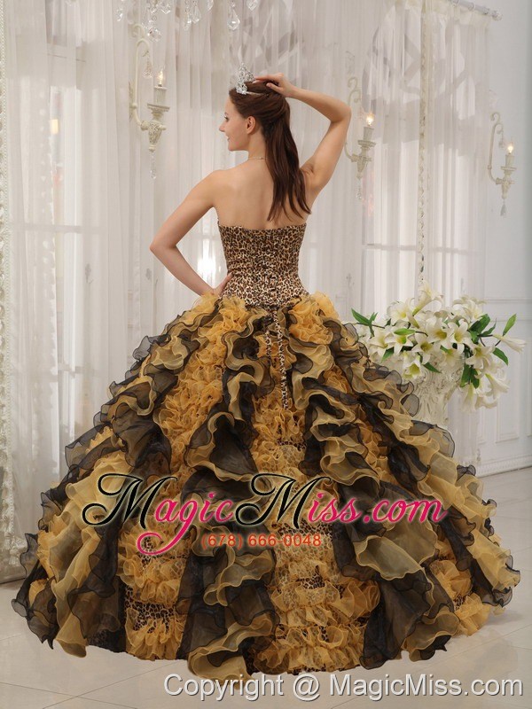 wholesale multi-colored ball gown sweetheart floor-length organza beading quinceanera dress