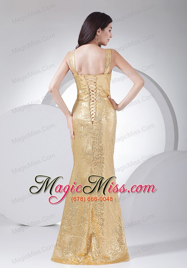 wholesale paillette over skirt v-neck 2013 prom dress floor-length gold